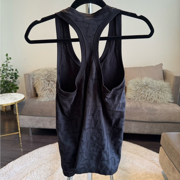 Athleta Momentum Tank Top Black Logo Racerback Athletic Workout Size Small - Picture 4 of 9